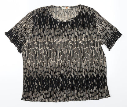 Womens UK Size XL Style plus Beige Basic T-Shirt