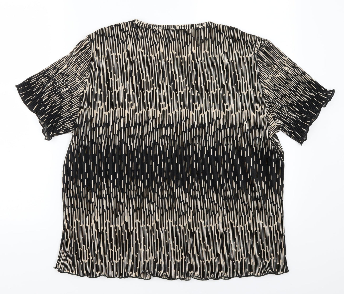 Womens UK Size XL Style plus Beige Basic T-Shirt