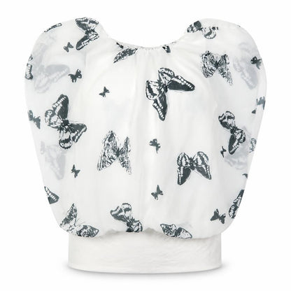 Juliet Womens White   Basic Blouse Size L  - Butterflies