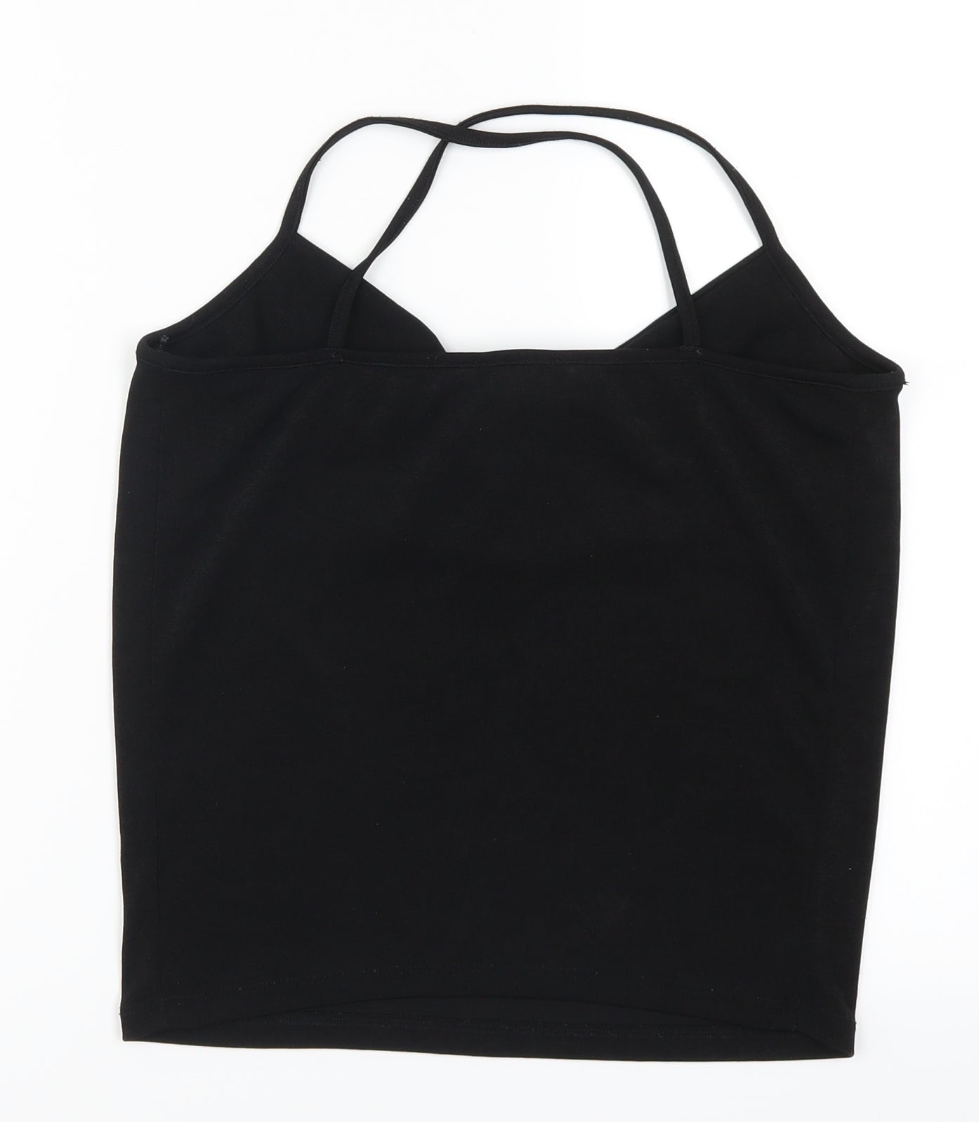 Womens UK Size 8 New Look Black Basic Tank