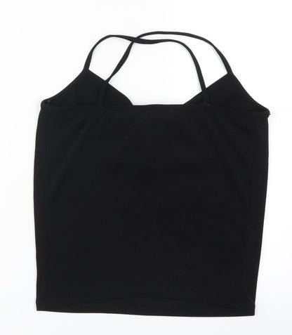 Womens UK Size 8 New Look Black Basic Tank