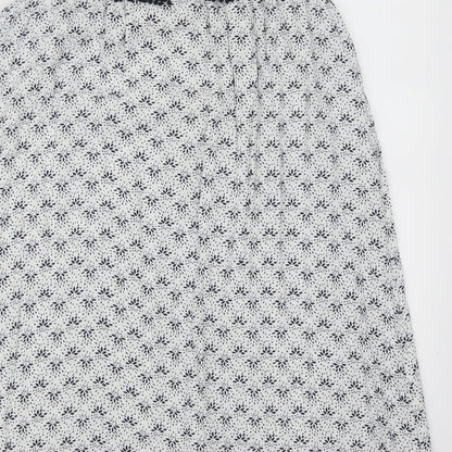 George Womens White Floral  A-Line  Size 14  - Blue