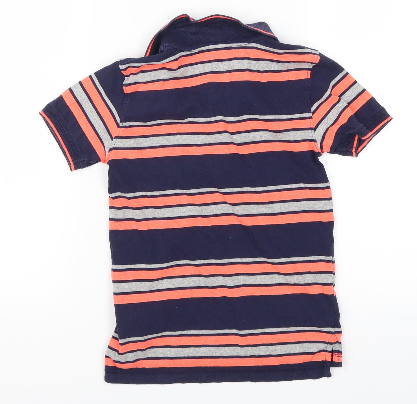 Blue Zoo Boys Blue Striped  Basic Polo Size 5-6 Years  - Pink