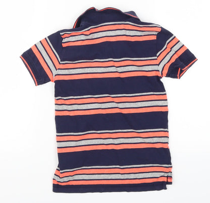 Blue Zoo Boys Blue Striped  Basic Polo Size 5-6 Years  - Pink