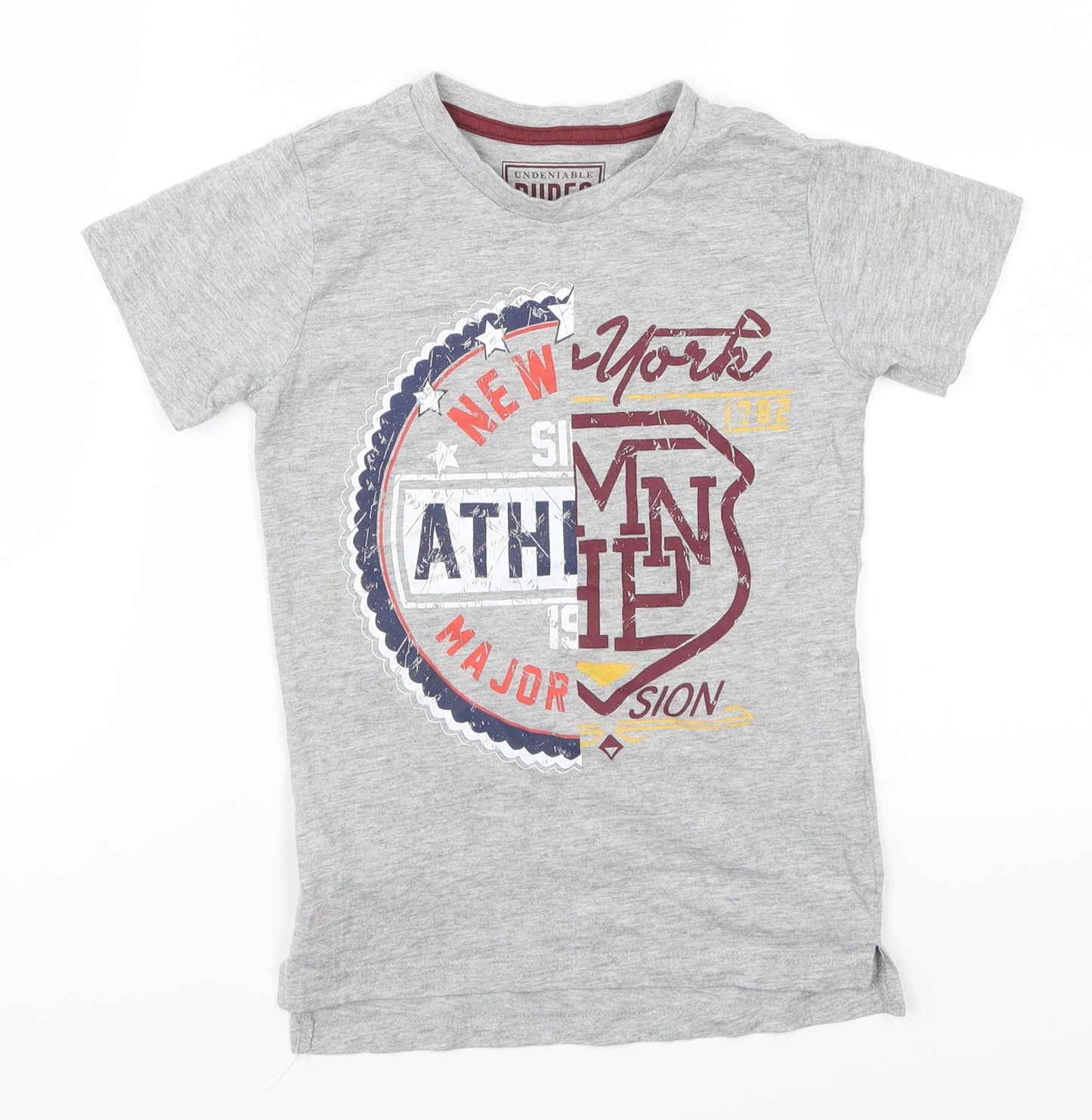 Matalan Boys Grey   Basic T-Shirt Size 6 Years  - New York