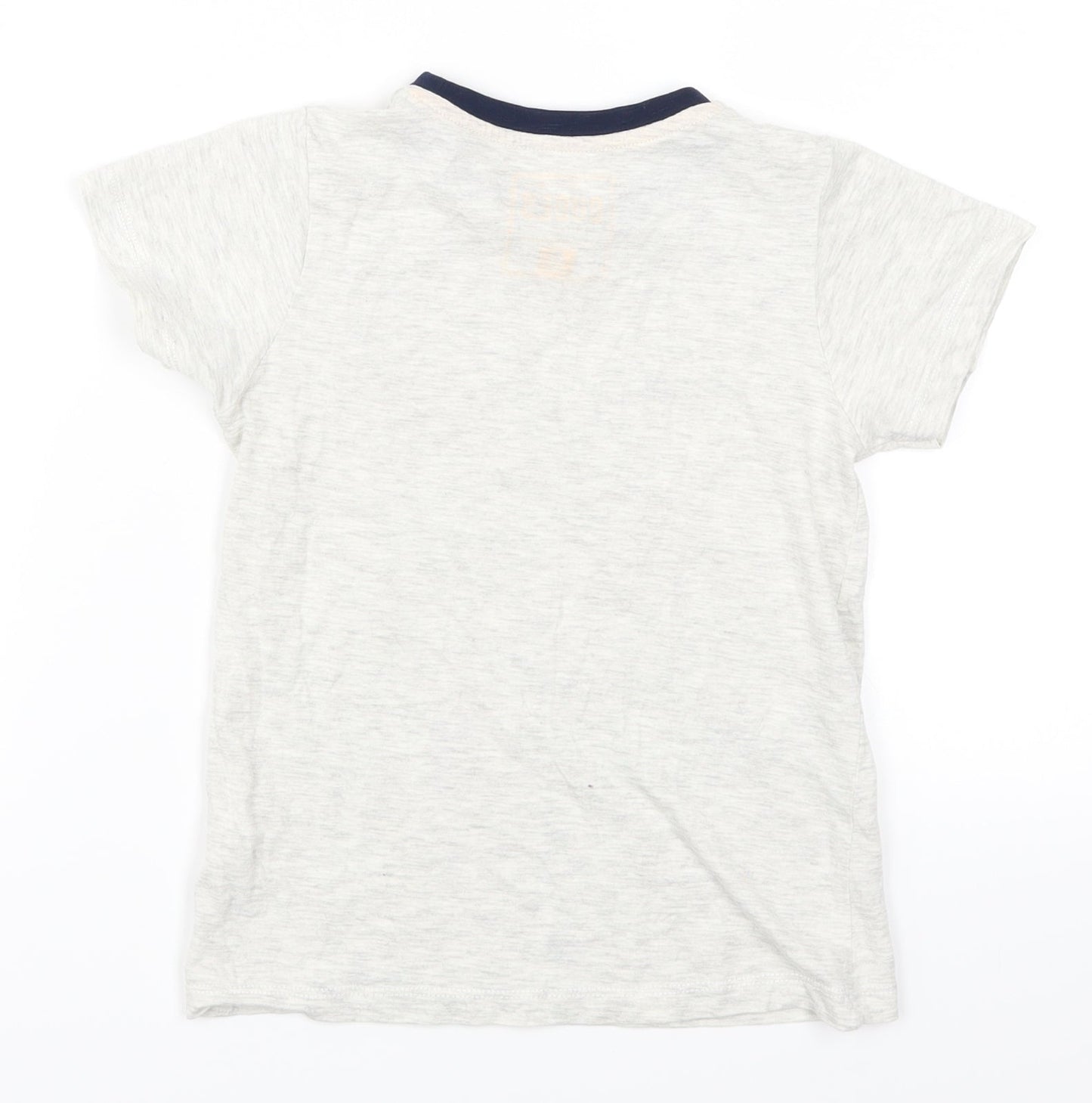 Matalan Boys Grey   Basic T-Shirt Size 6 Years  - Chicago Illanois USA