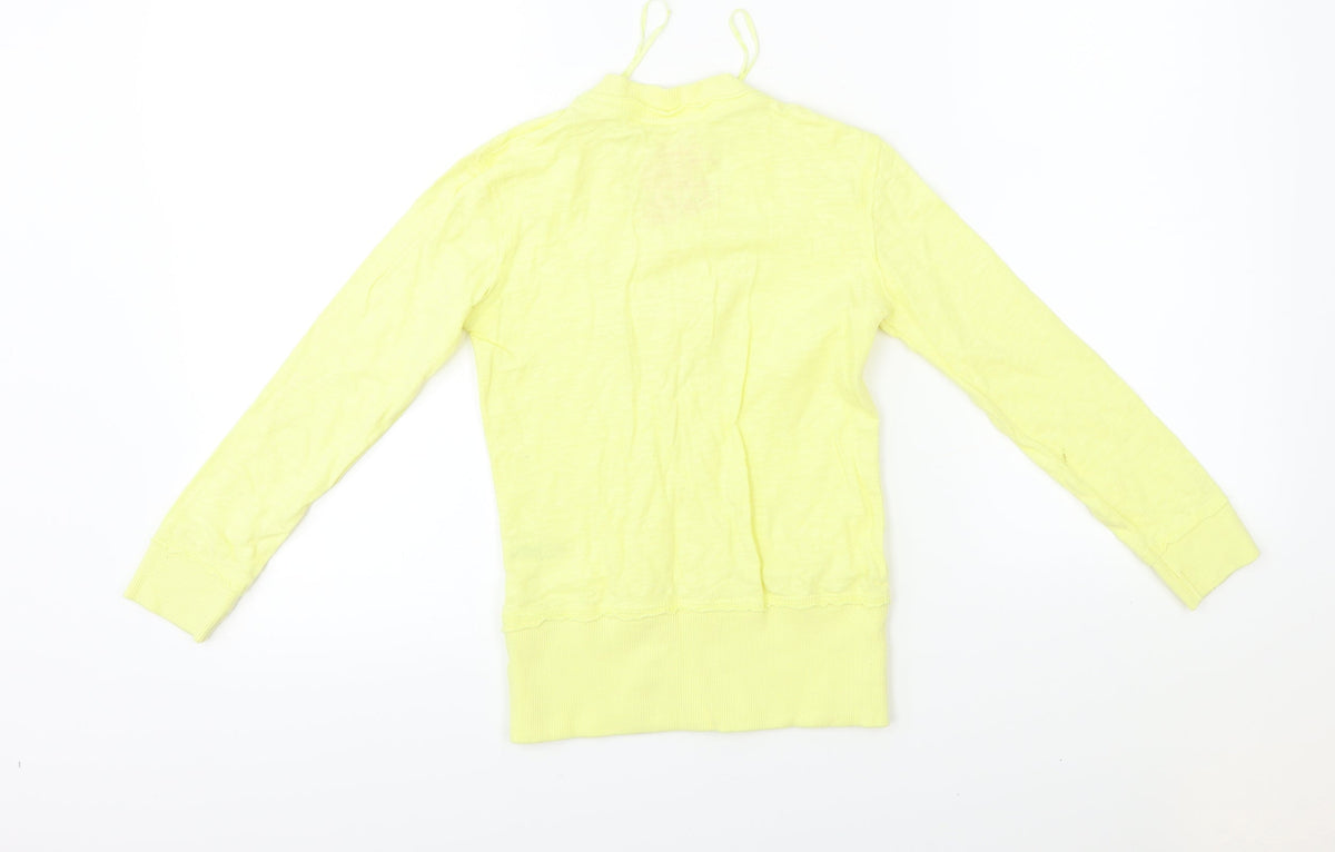 George Girls Yellow   Pullover Jumper Size 6-7 Years