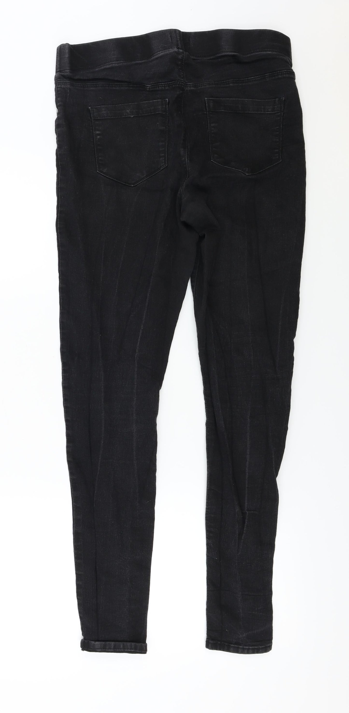 Womens UK Size 12 Denim Regular Fit Skinny Black Jeans
