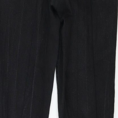 Womens UK Size 12 Denim Regular Fit Skinny Black Jeans