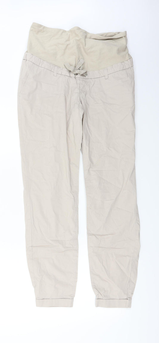 Womens UK Size 10 H&M Regular Fit  Ivory Trousers