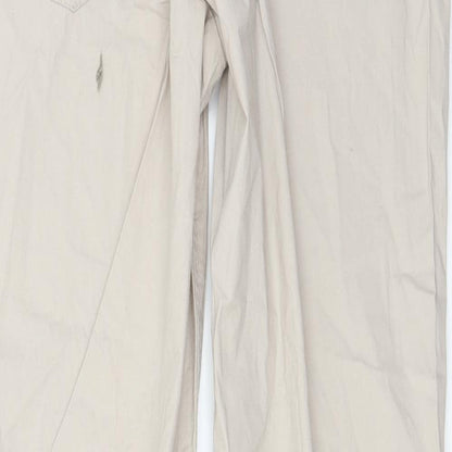 Womens UK Size 10 H&M Regular Fit  Ivory Trousers