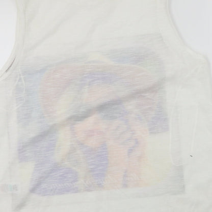 Papaya  Womens White   Basic T-Shirt Size 16