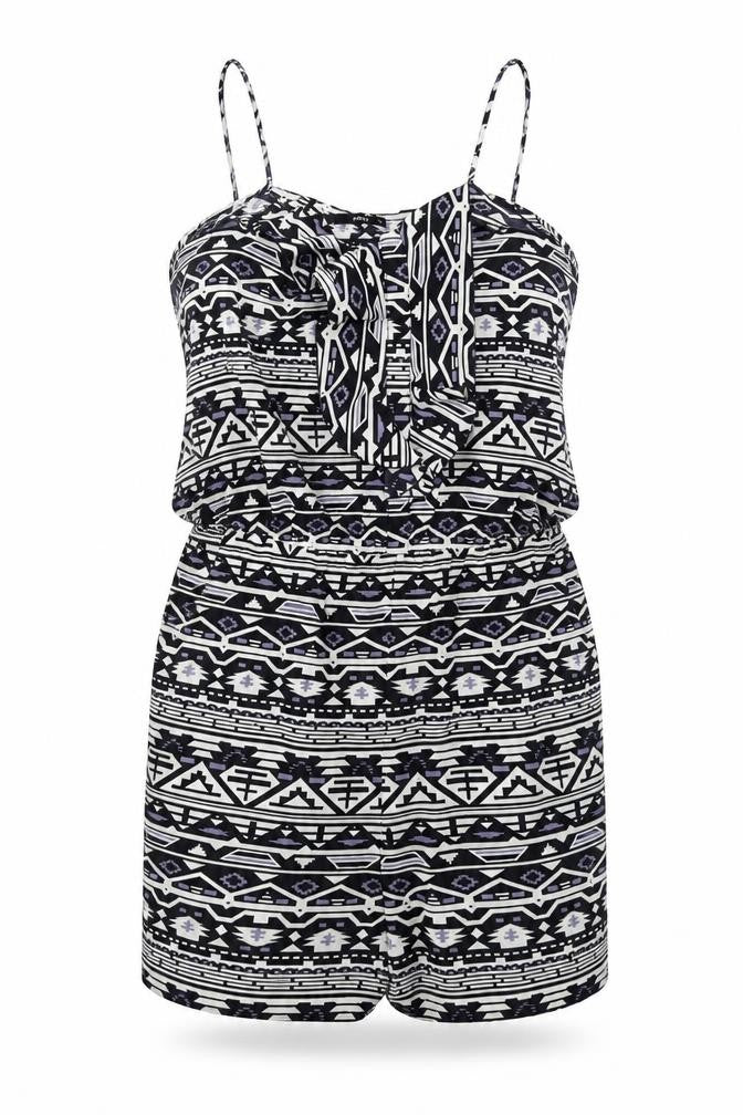 Womens UK Size 8 Oasis One-Piece Black Jumpsuit