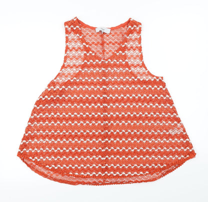 Womens UK Size 12 NEXT Orange Basic T-Shirt