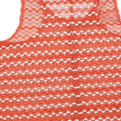 Womens UK Size 12 NEXT Orange Basic T-Shirt