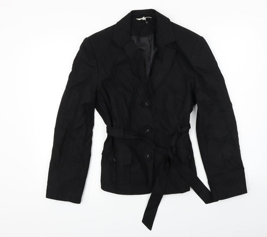 M&Co Womens Black   Jacket Coat Size 14