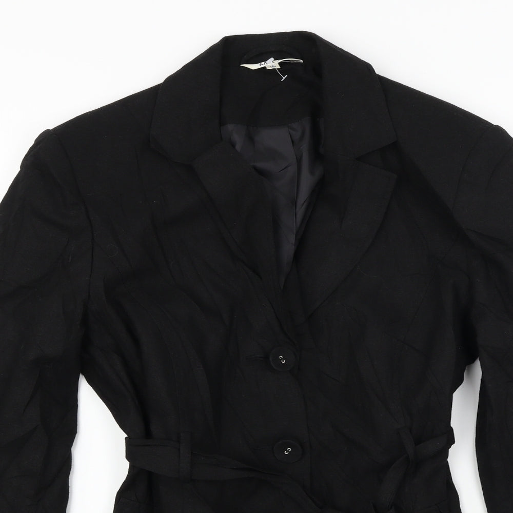 M&Co Womens Black   Jacket Coat Size 14