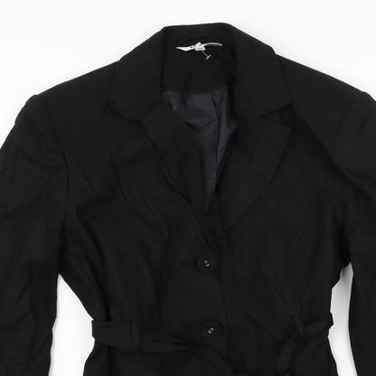 M&Co Womens Black   Jacket Coat Size 14