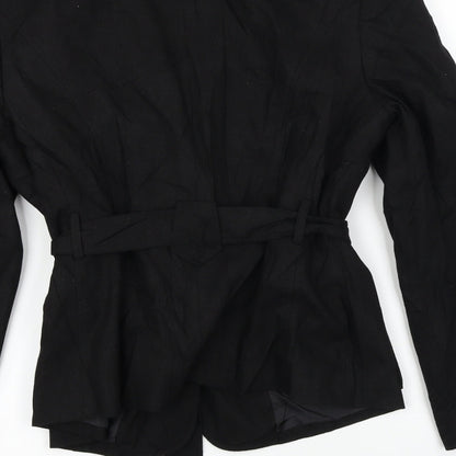 M&Co Womens Black   Jacket Coat Size 14