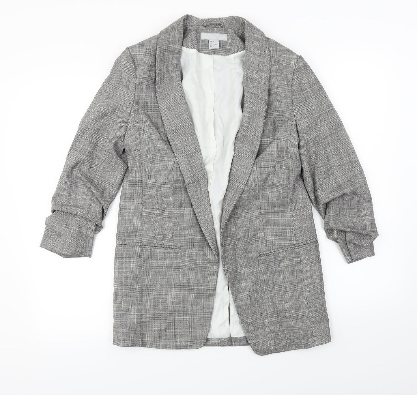 H&M  Womens Grey   Jacket Blazer Size 4