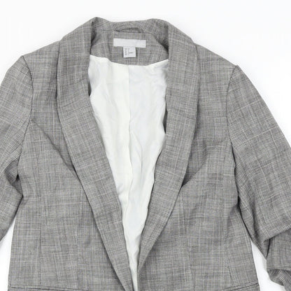 H&M  Womens Grey   Jacket Blazer Size 4