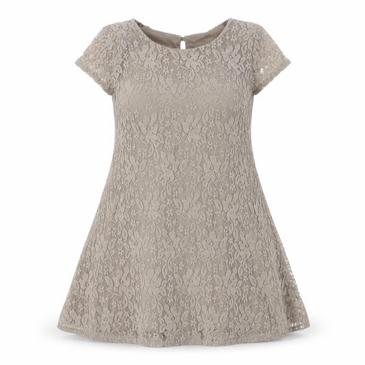 Front view of Atmosphere women’s grey floral a-line, size UK 10