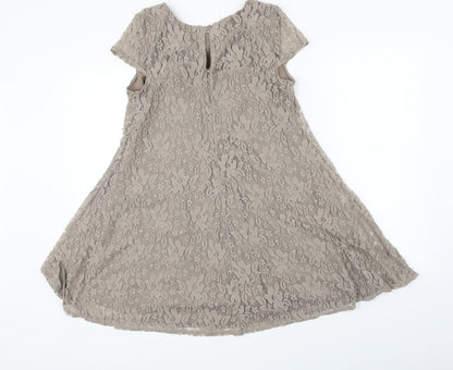 Atmosphere  Womens Grey Floral  A-Line  Size 10