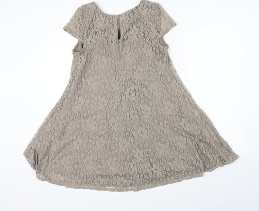 Atmosphere  Womens Grey Floral  A-Line  Size 10