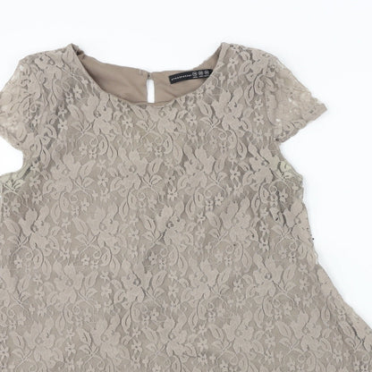 Atmosphere  Womens Grey Floral  A-Line  Size 10