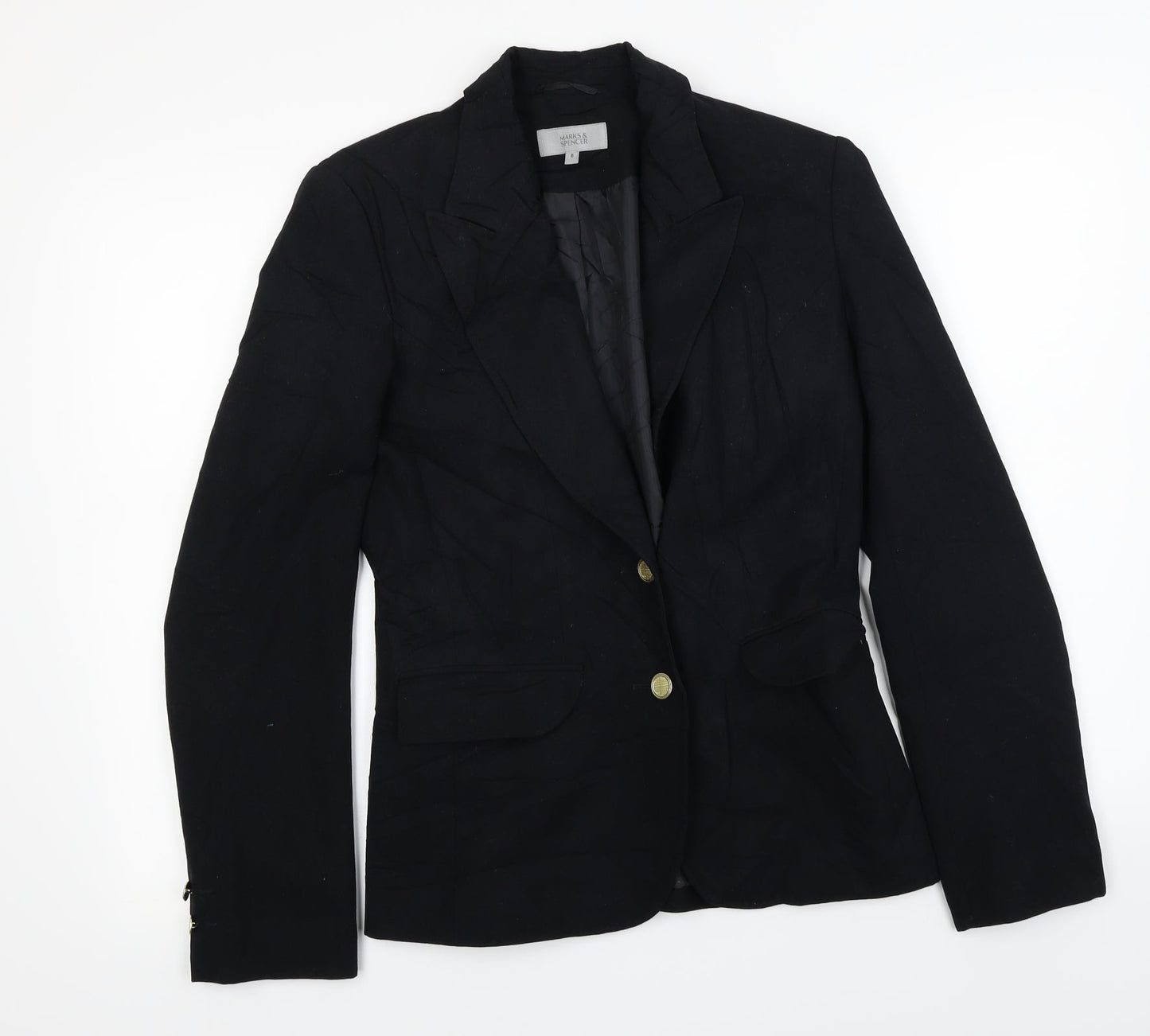 Womens UK Size 8 Marks and Spencer Black Jacket