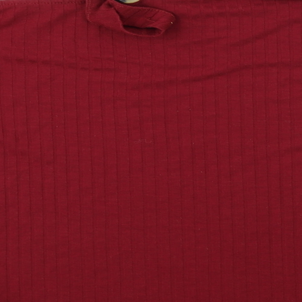 Papaya  Womens Red   Basic T-Shirt Size 12