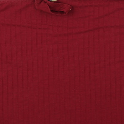 Papaya  Womens Red   Basic T-Shirt Size 12