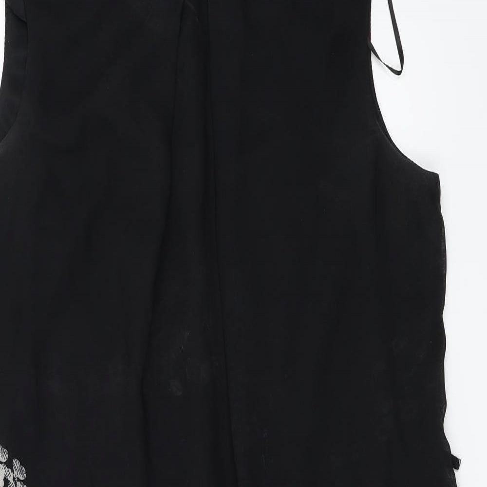 Womens UK Size 14 Atmosphere Black Basic Blouse