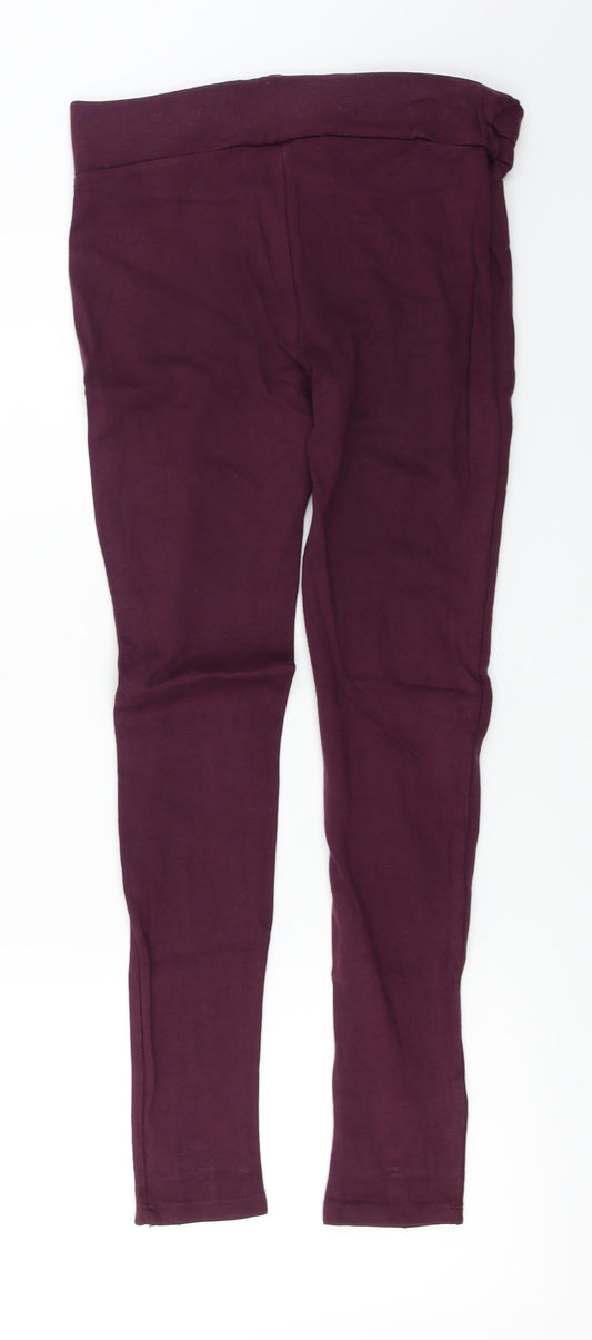 Womens UK Size 8 Preworn   Purple Leggings