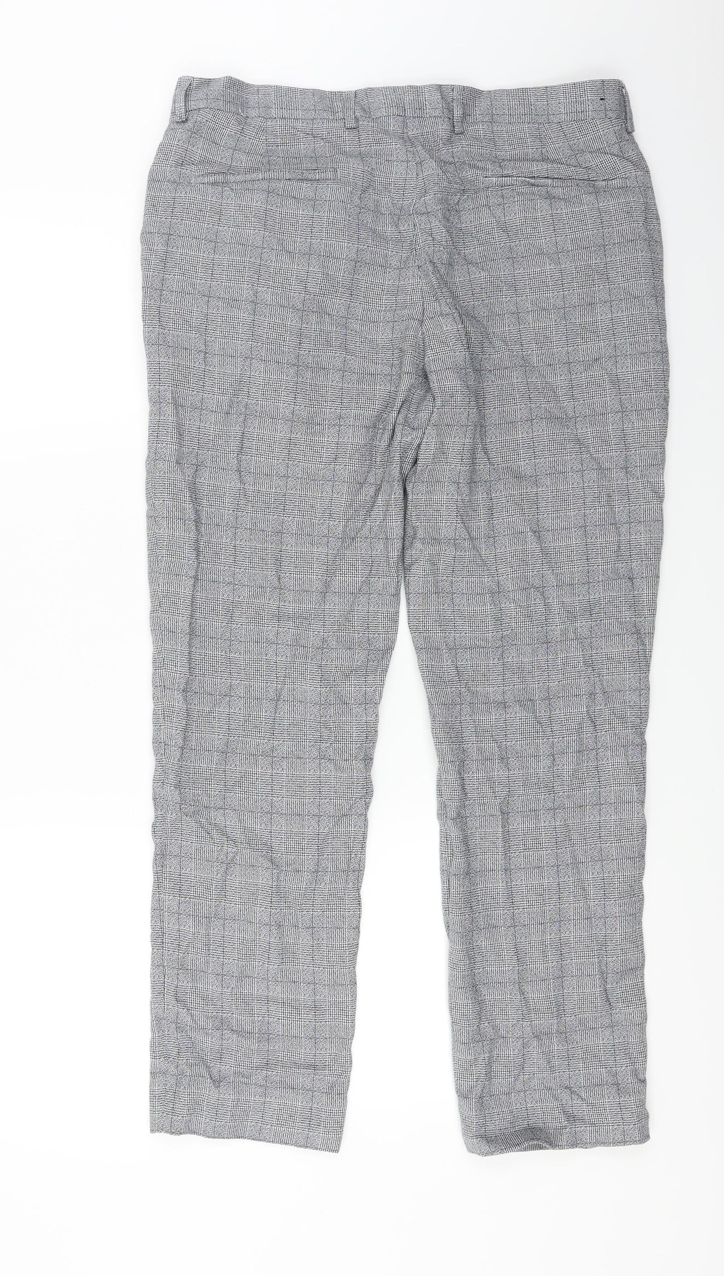 Womens UK Size 32 in River Island Relaxed Fit  Grey Trousers