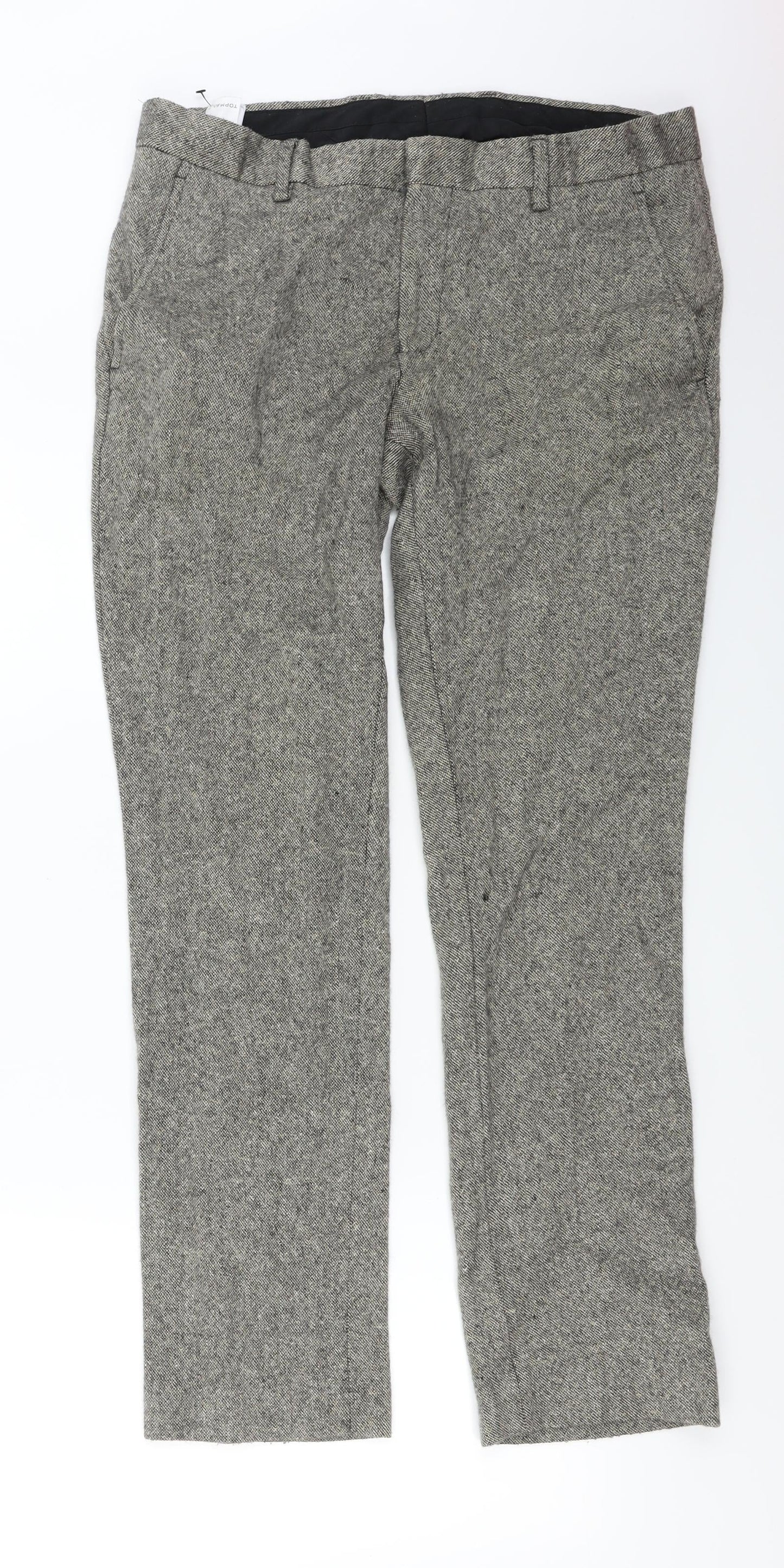 Womens UK Size 32 in Topman Regular Fit  Beige Trousers