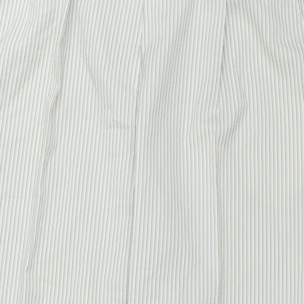 Womens UK Size 20 Marks and Spencer Regular Fit Capri Green Trousers