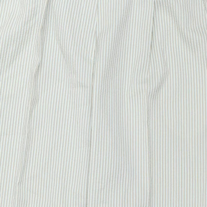 Womens UK Size 20 Marks and Spencer Regular Fit Capri Green Trousers