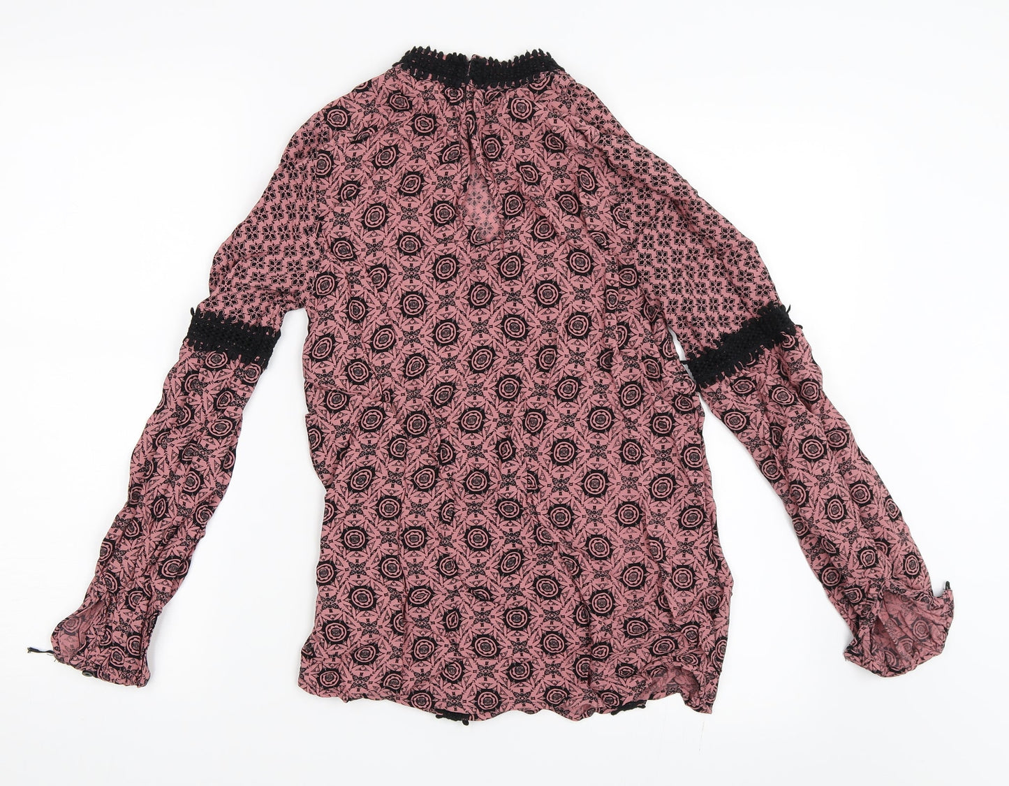 Womens UK Size 6 River Island Pink Basic Blouse
