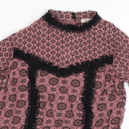 Womens UK Size 6 River Island Pink Basic Blouse