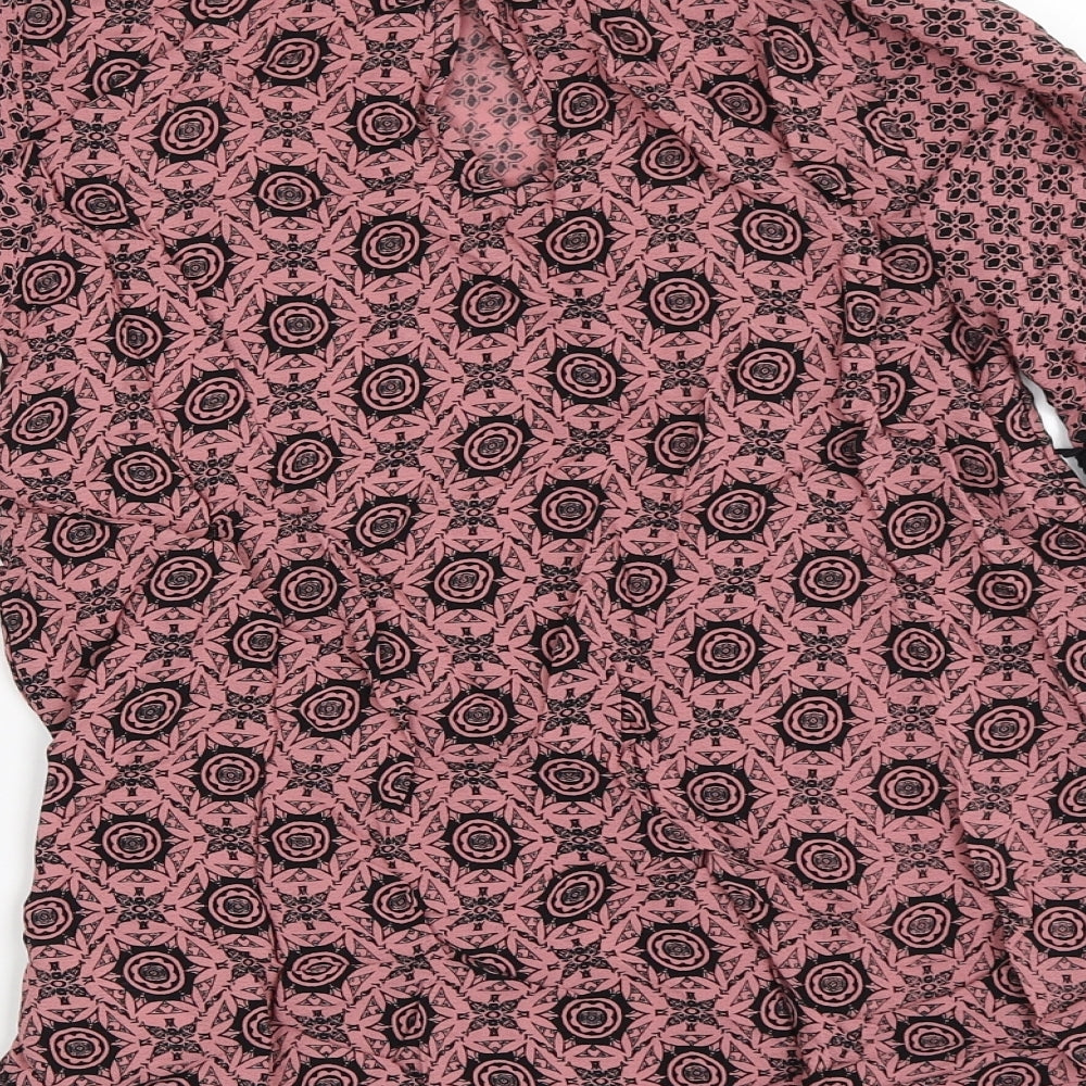 Womens UK Size 6 River Island Pink Basic Blouse