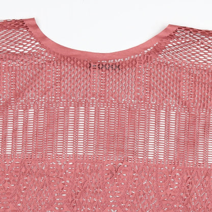 Womens UK Size L Atmosphere Pink Basic T-Shirt
