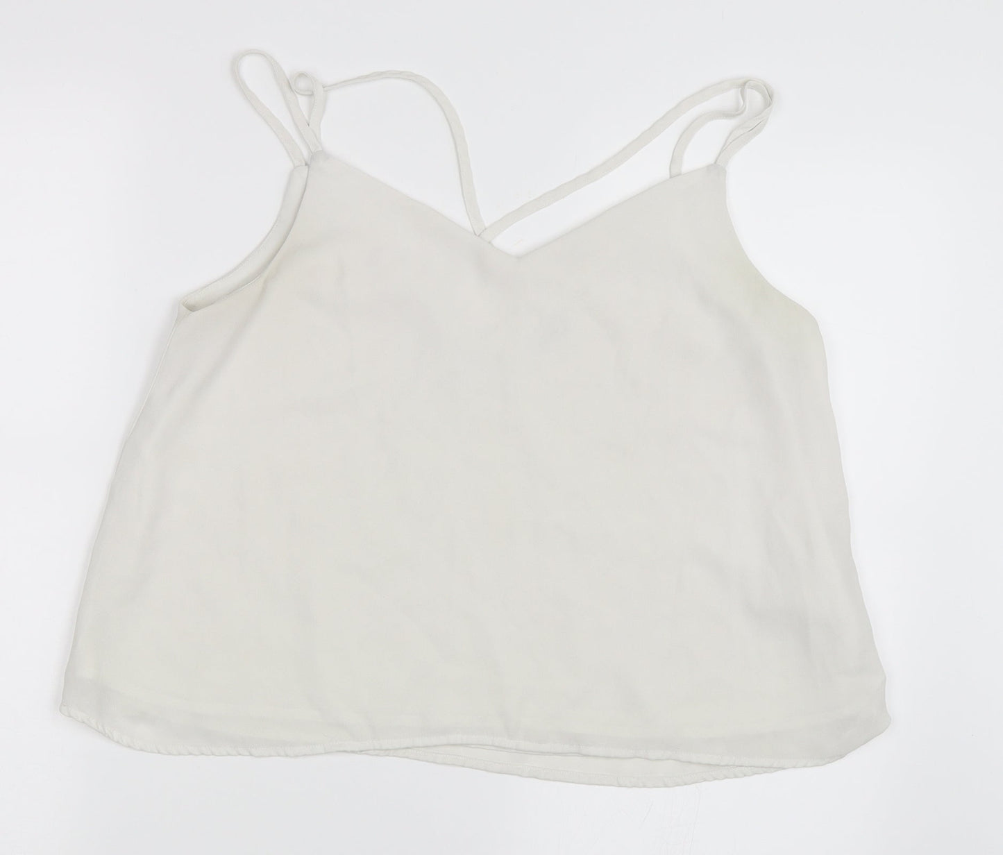 Womens UK Size M Pimkie White Camisole Blouse