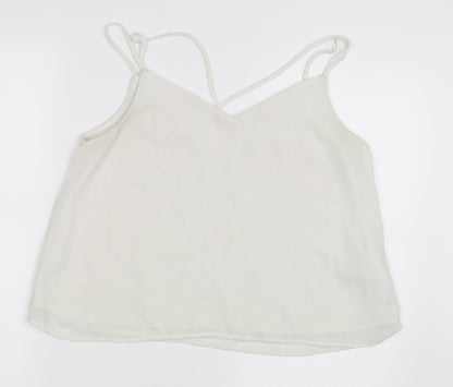 Womens UK Size M Pimkie White Camisole Blouse