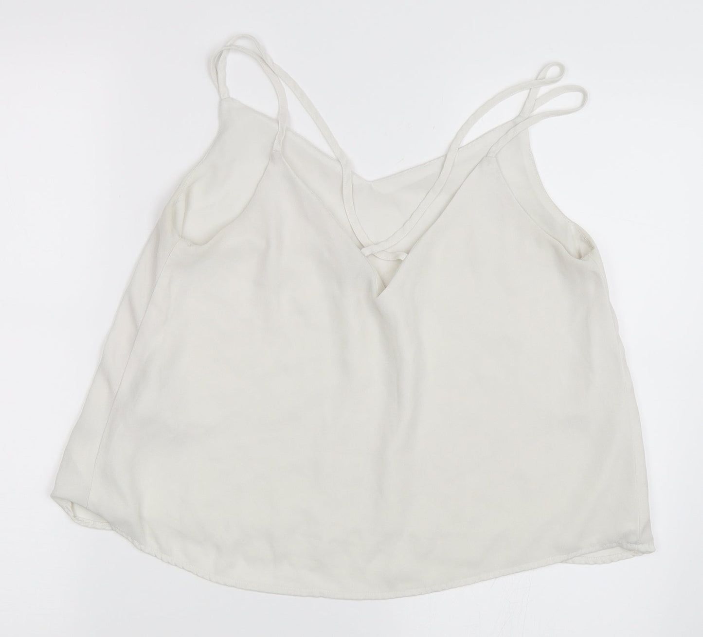Womens UK Size M Pimkie White Camisole Blouse