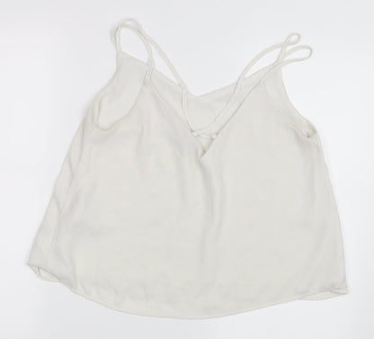 Womens UK Size M Pimkie White Camisole Blouse