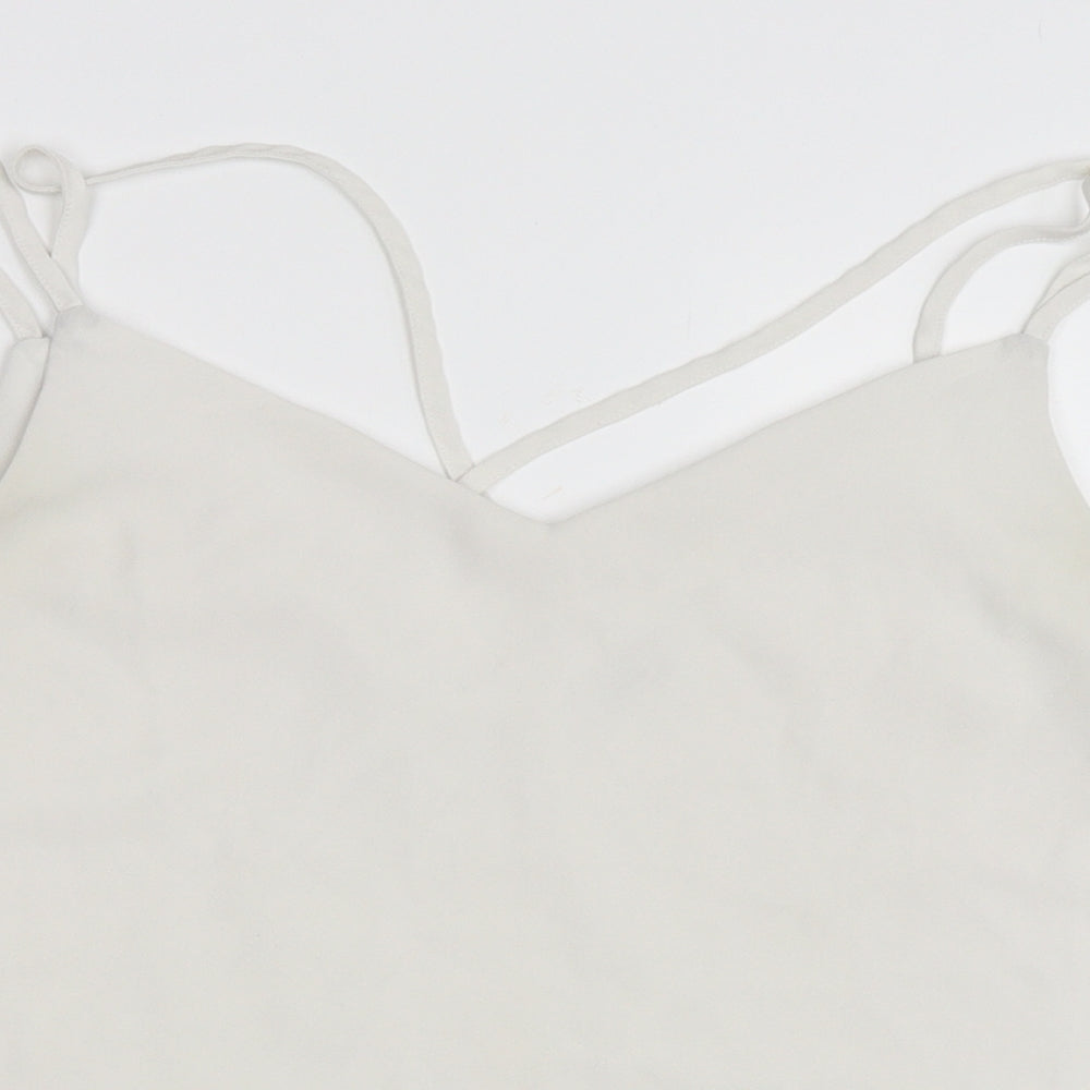 Womens UK Size M Pimkie White Camisole Blouse