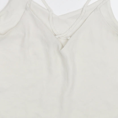 Womens UK Size M Pimkie White Camisole Blouse