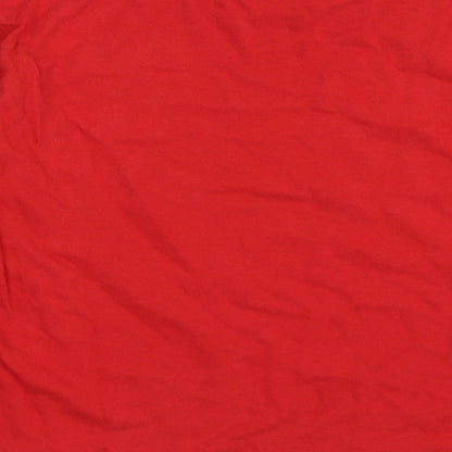 George Boys Red   Basic T-Shirt Size 6-7 Years