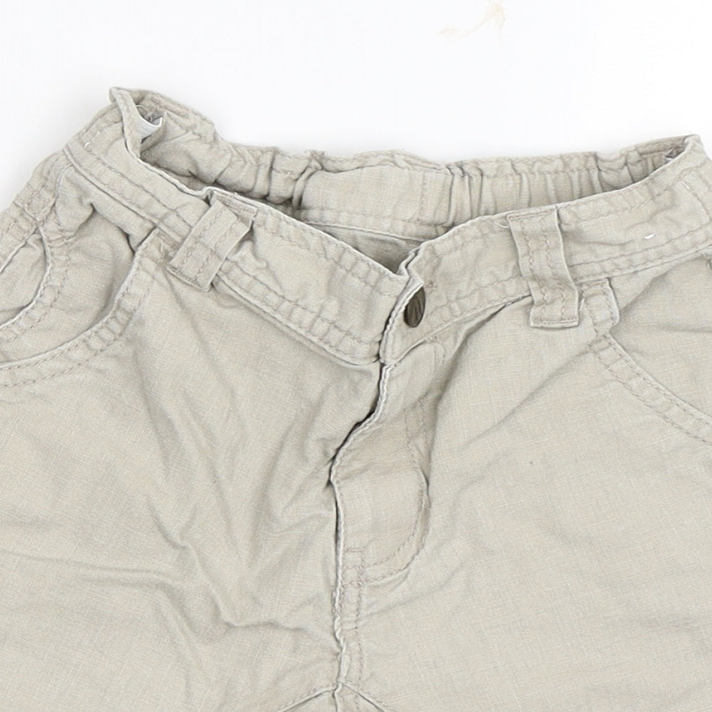 Next Boys Beige   Chino Shorts Size 4 Years